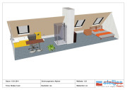 Kleine Badecke im ausgebauten Dachstuhl / Projekt 1